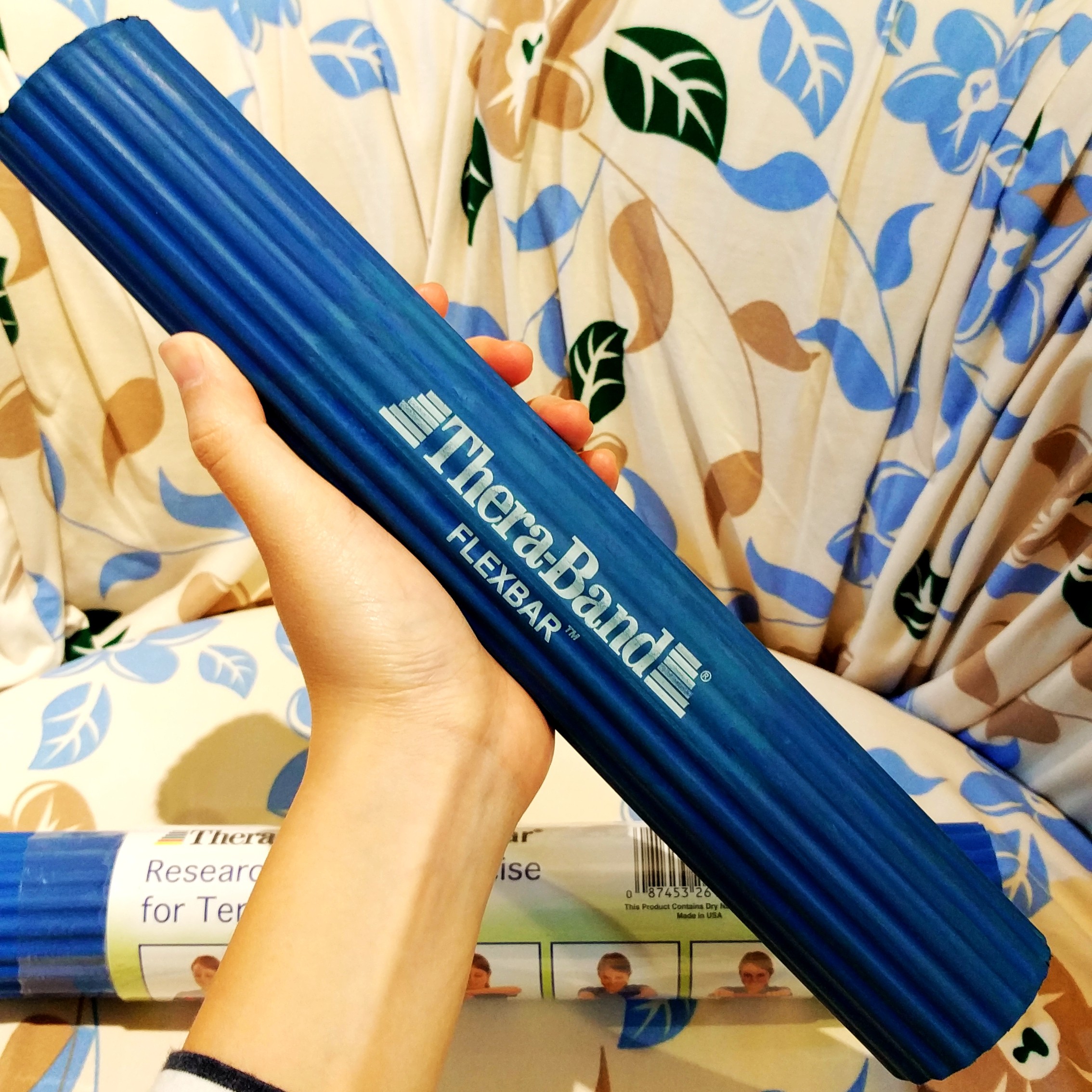 藍色Thera-Band® FlexBar® 阻/握力棒-上肢扭力,肌力訓練,網球肘,高爾夫球肘